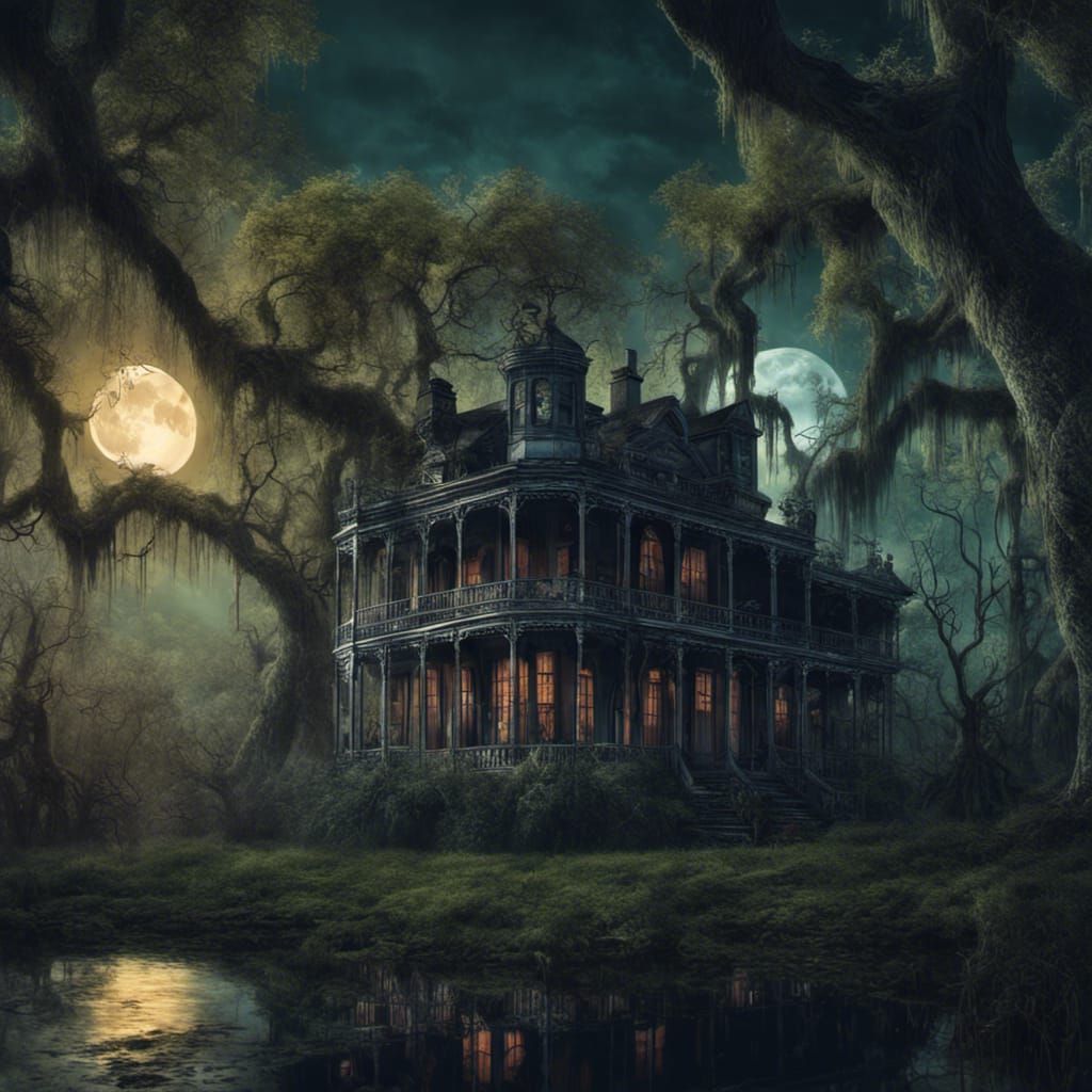 Bayou Moon - AI Generated Artwork - NightCafe Creator