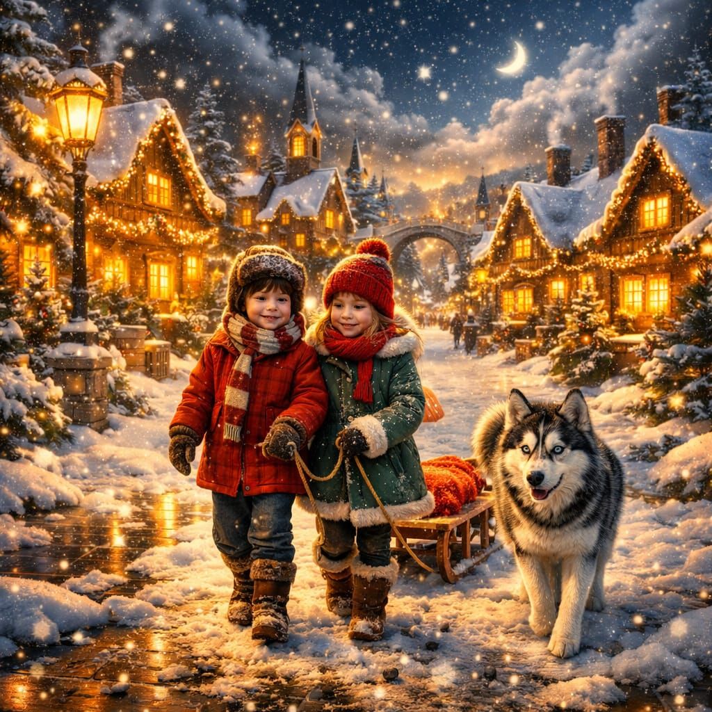 A Walk in the Snow   by @Heidi 