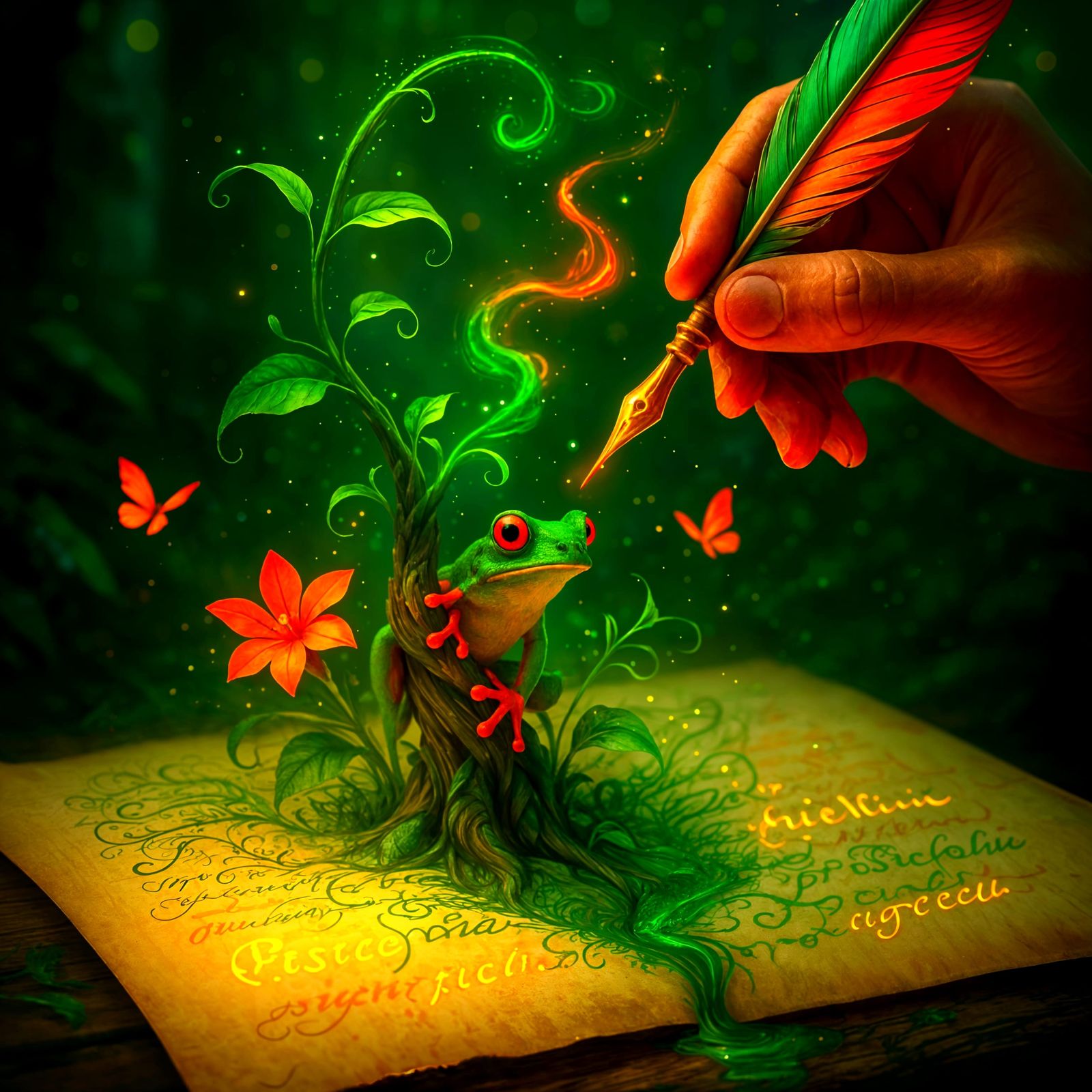 ✨  Luminous Tales from the Inkwell – The Scribble That Sprouted🌿 ✍️  by @Chelle