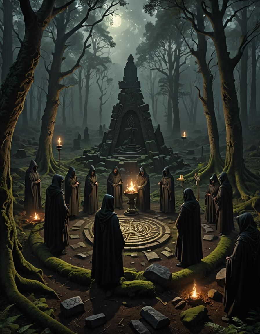 Eldritch Ritual - AI Generated Artwork - NightCafe Creator