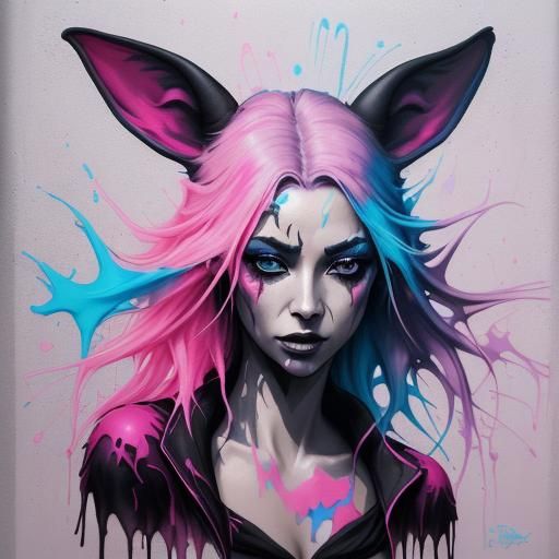 Stunning Elven Portrait in Vibrant Rosa Seideneer