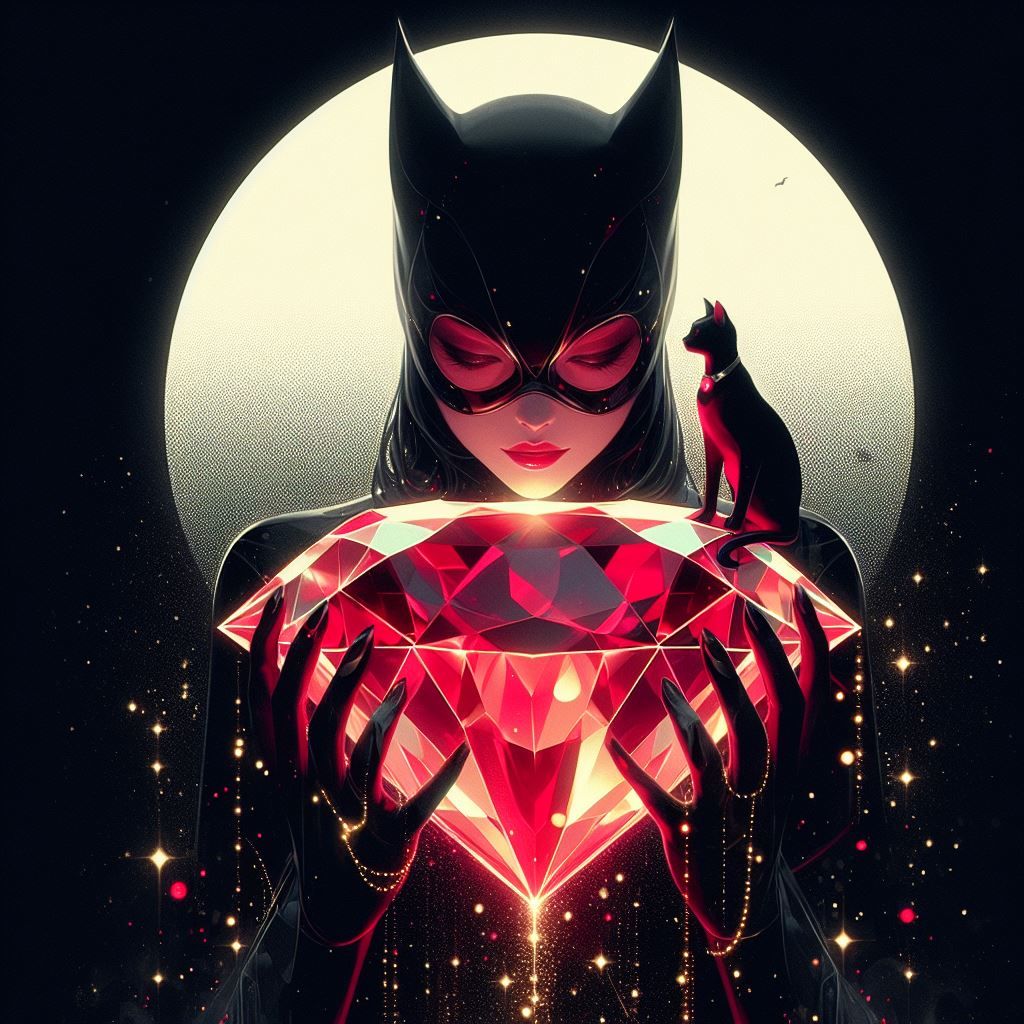Catwoman steals a ruby