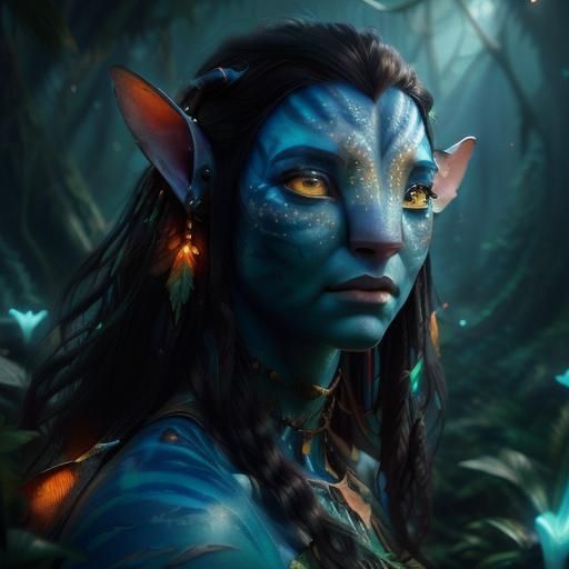 <lora:Pandora:1.0> A flying banshee head and shoulders portrait, 8k resolution concept art portrait by Greg Rutkowski, Artgerm, WLOP, Alphon...