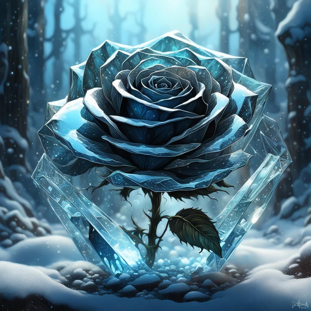 crystal rose  by @frogfairy