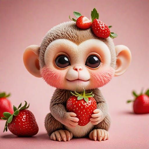 🍓Cute Strawberry Monkey🍓