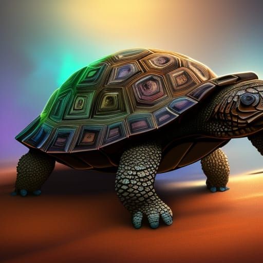 A sulcata tortoise gem - AI Generated Artwork - NightCafe Creator