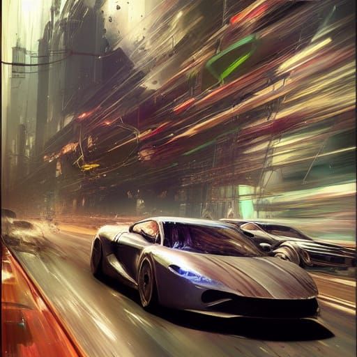 Speeding car undefined