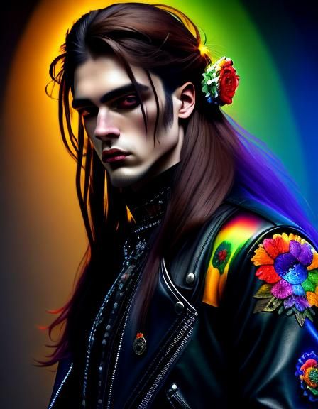 New SD Lora Rainbow flowers 10