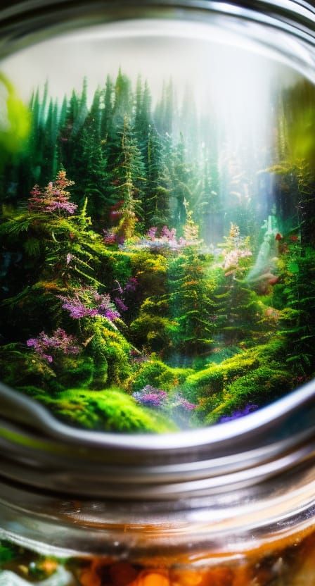Tiny fantasy forest