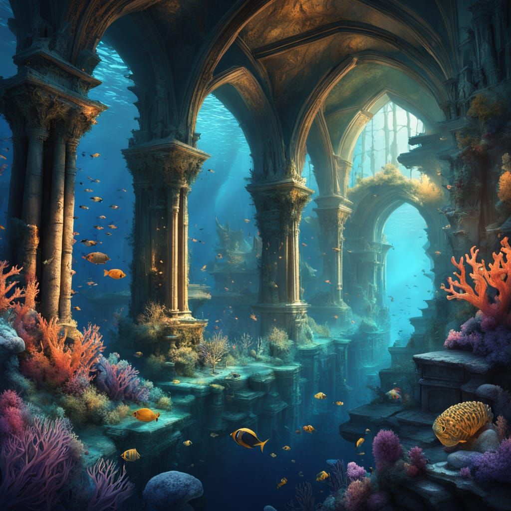 Lost Cities & forgotten places reclaimed by nature, hidden beneath oceans, or buried beneath layers of ...  by @gits--