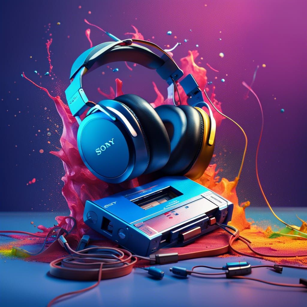 Sony cassette walkman 80s  by @John Gruca