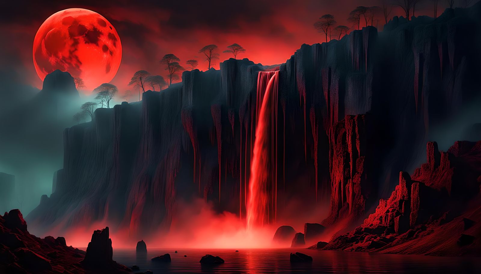 CRIMSON FALLS  by @ROBIN BANKS