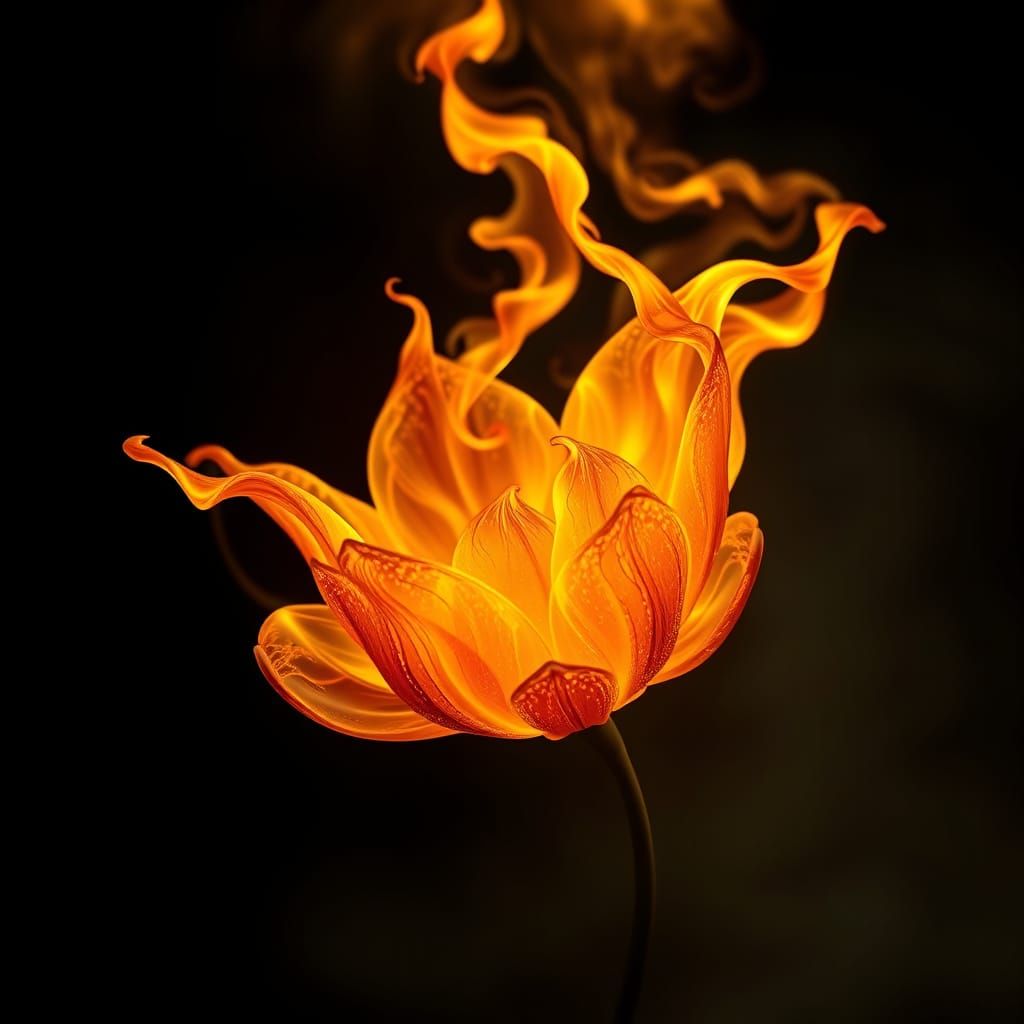 Floral Inferno in Cinematic Lighting
