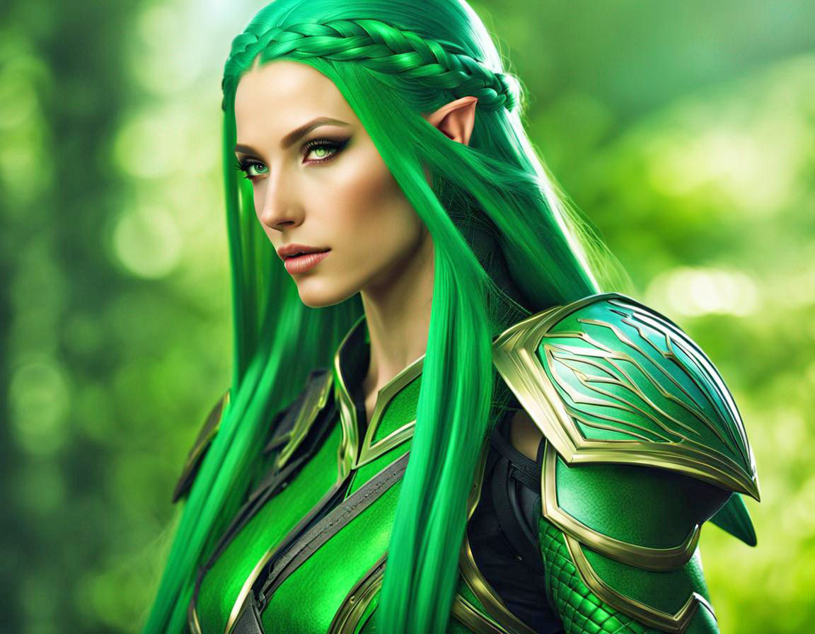 Green Elf Sideways Look