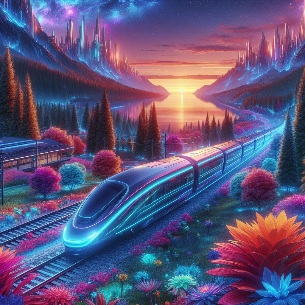 futuristic train