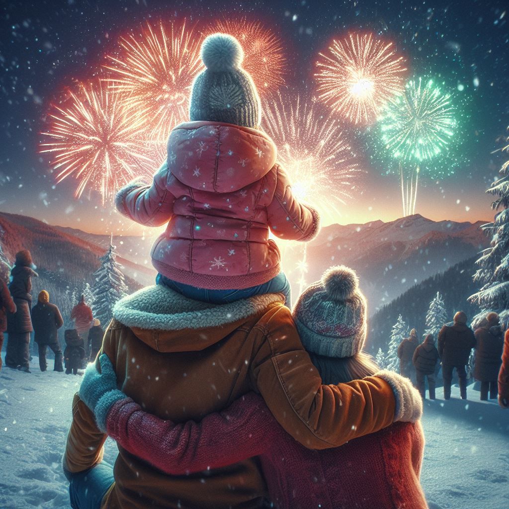 Fireworks with my family