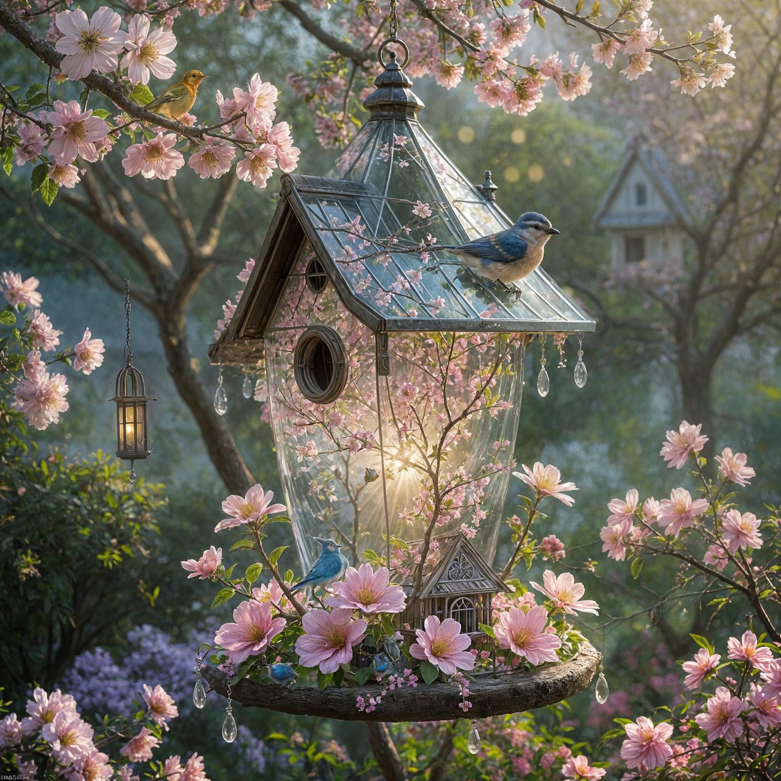Pretty Bird House  by @Bluetone