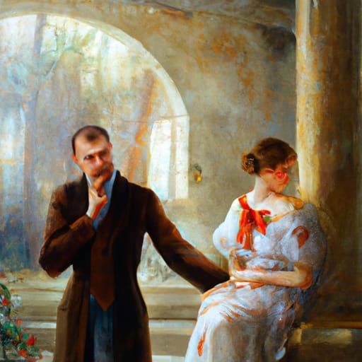 Stoic Figure in a Moment of Reflection