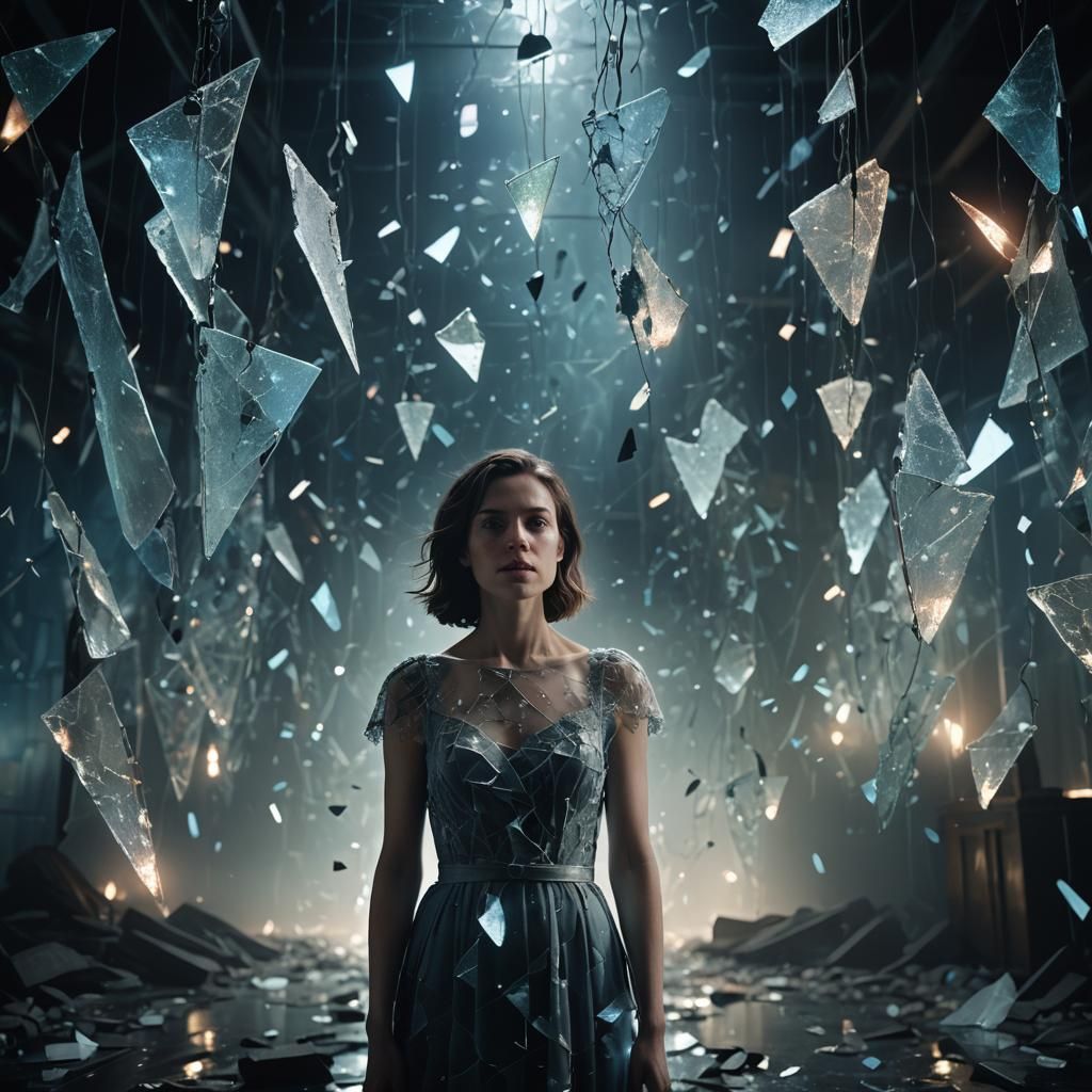 Interpretation of sound, glass shattering   by @Tilted25
