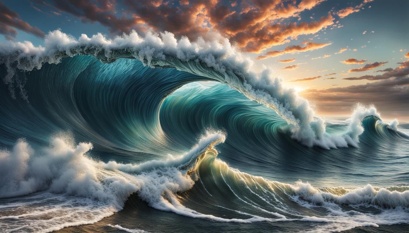 Beautiful Waves  by @Charlotte