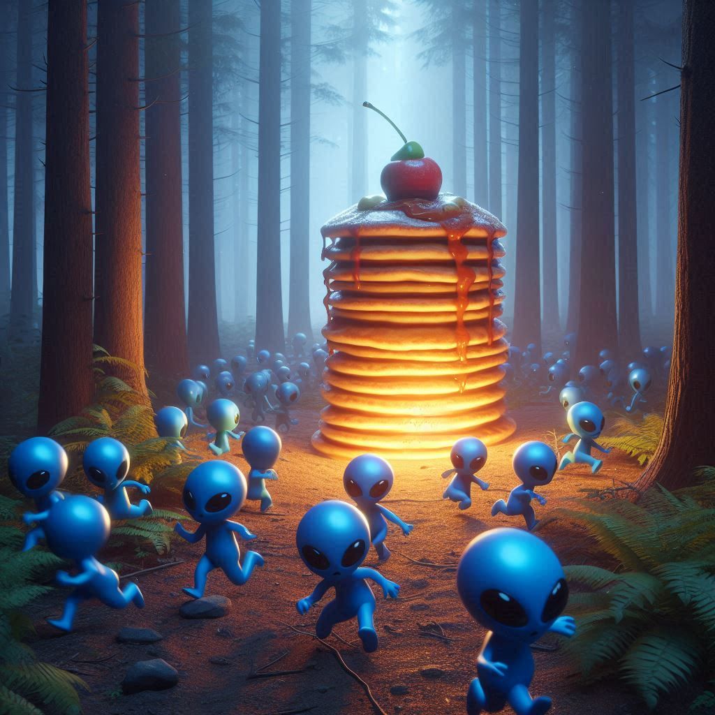 Aliens mistake Pancakes for a Bomb