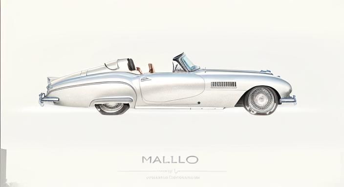 1953 sport car Metallic silver