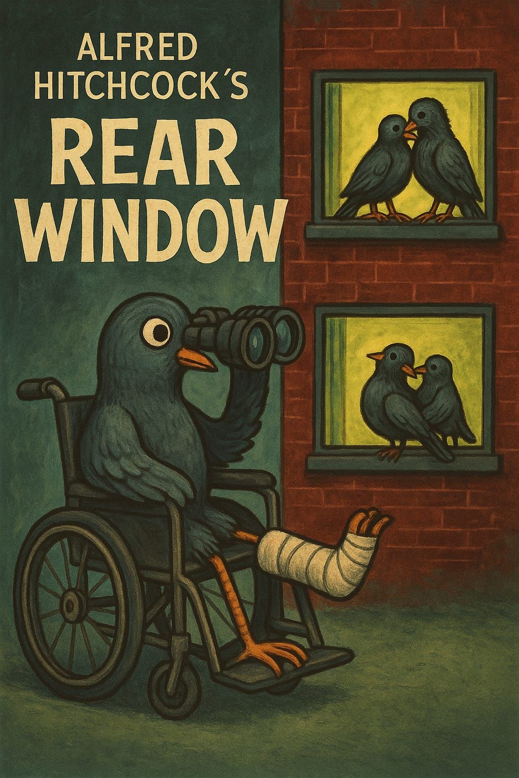 Alfred Hitchcock Rear Window with a twist