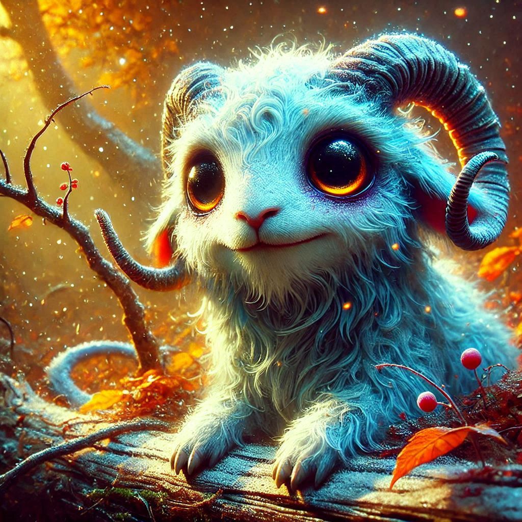 adorable fairy-tale fantasy creature portrait..