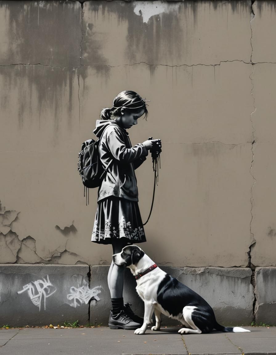 girl and dog II