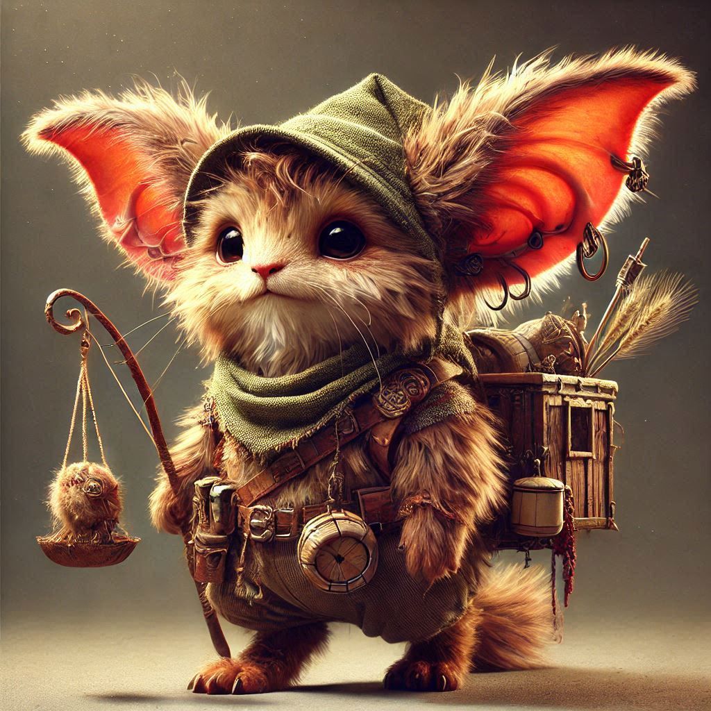 adorable fairy-tale fantasy creature portrait..
