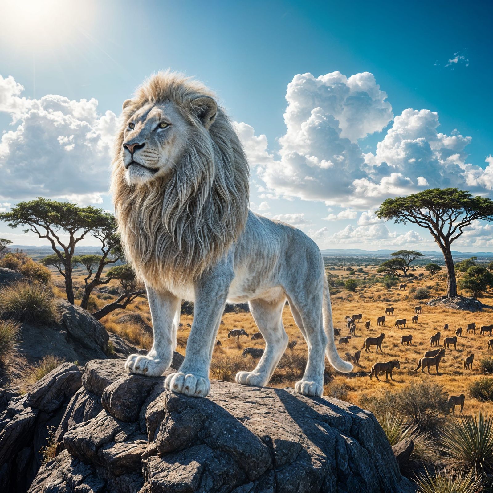 The Majestic White Lion  by @Ajfanthony