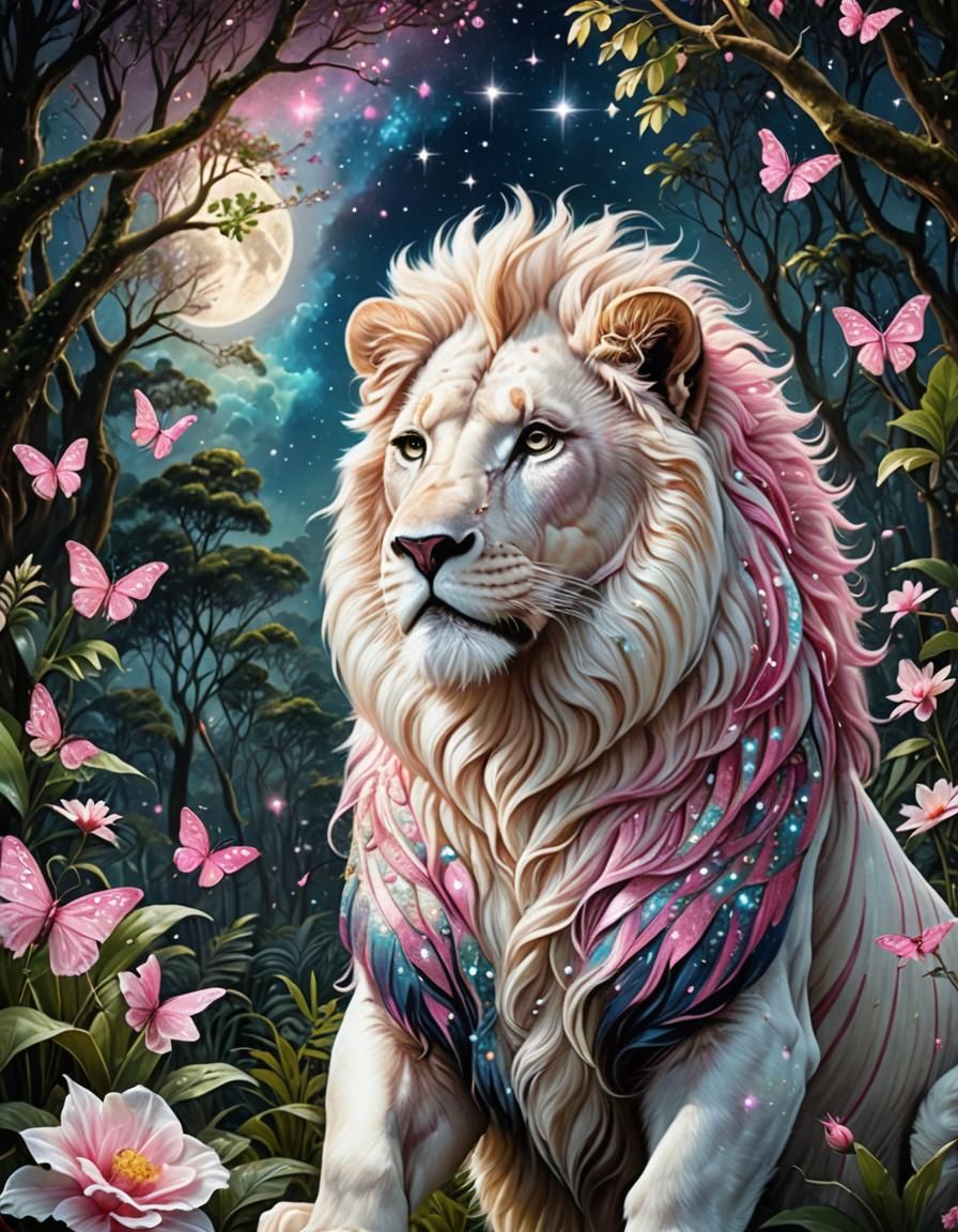Cosmic Lion - AI Generated Artwork - NightCafe Creator