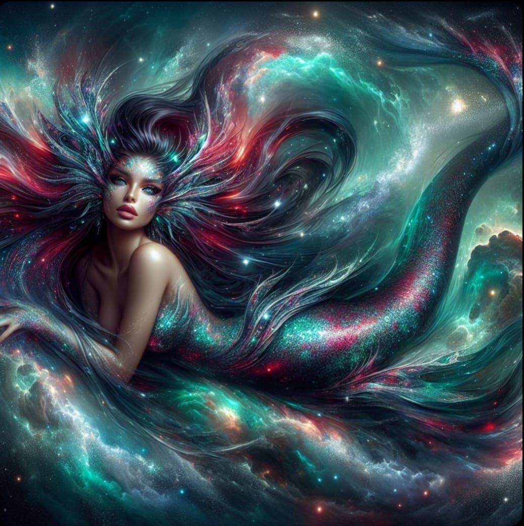 Goddess Mermaid Of Space