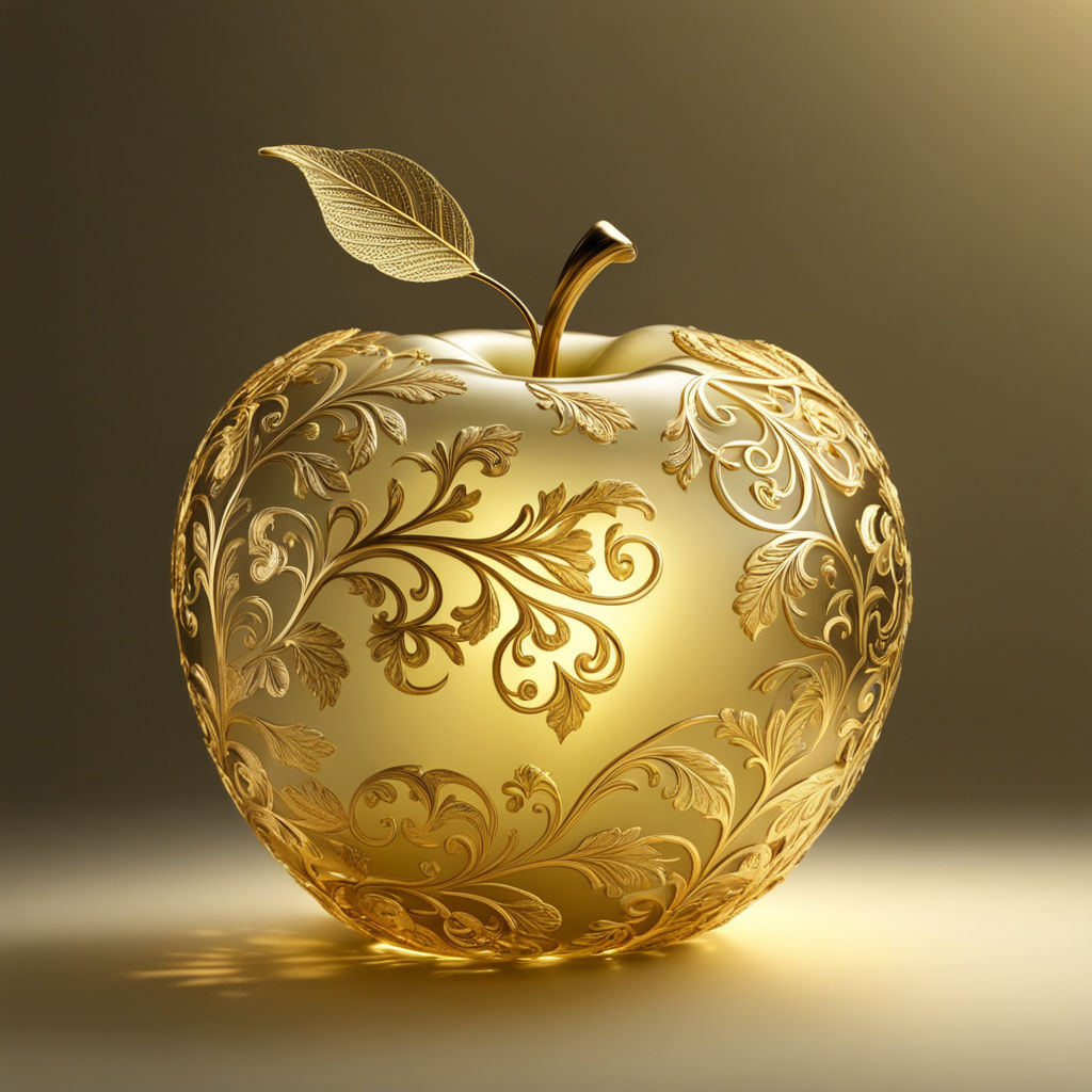 A gold apple  by @axelb