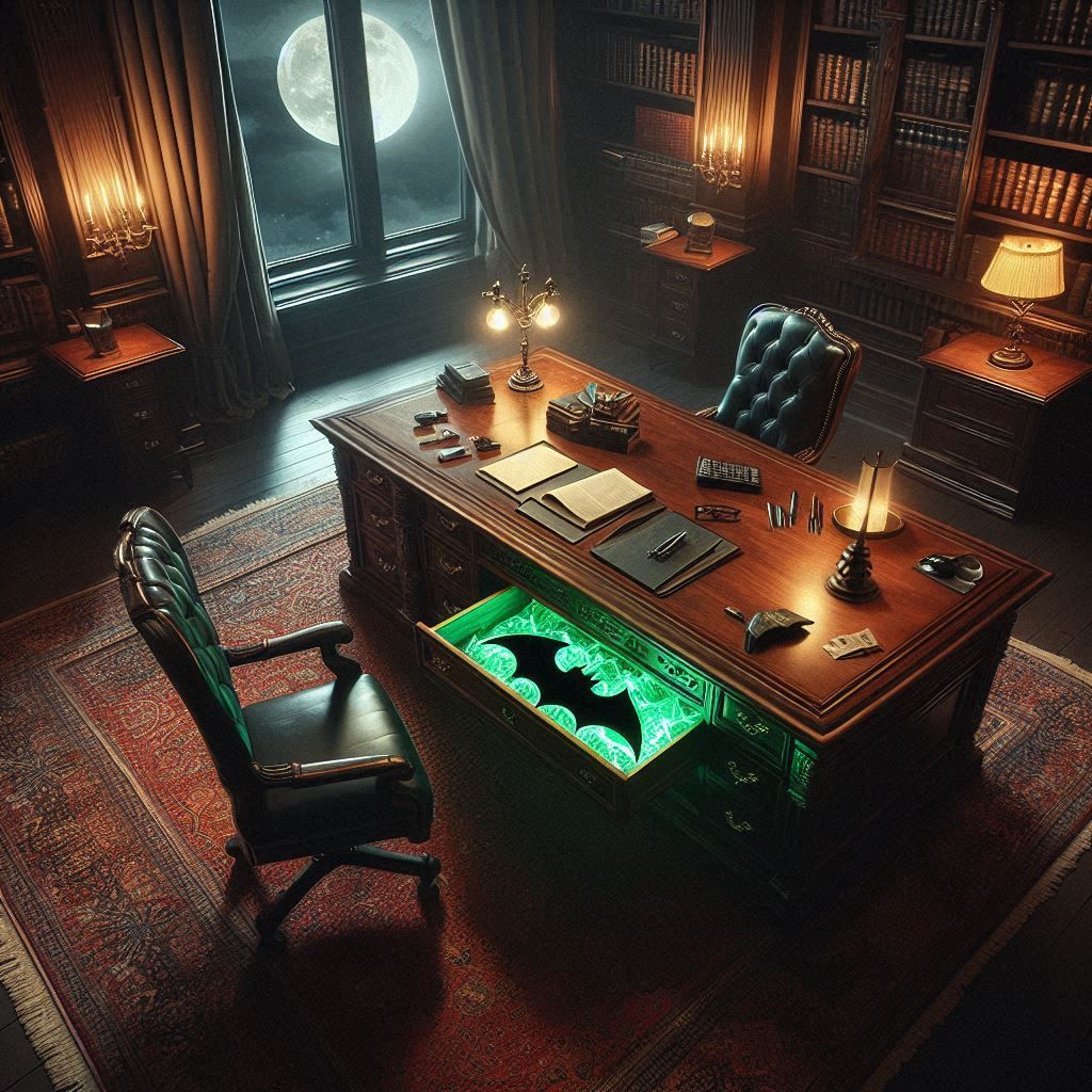 Bruce Wayne's desk drawer