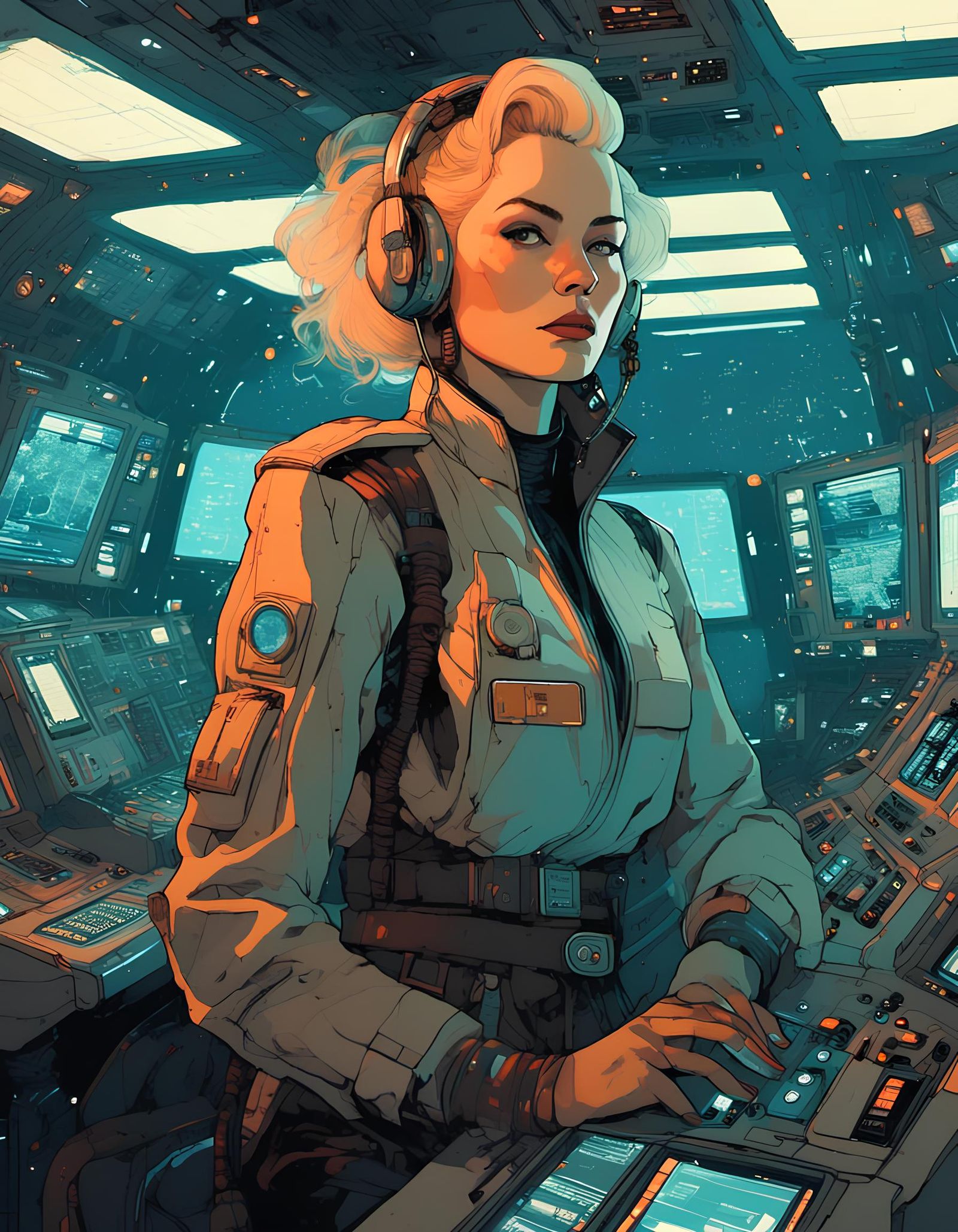 Starship captain (upscaled)