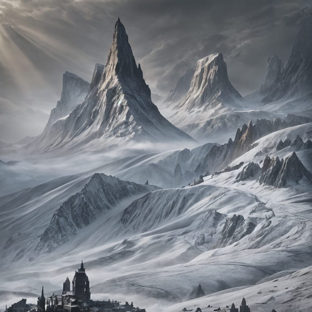 Fantastical Waiting Place in Detailed Matte Painting