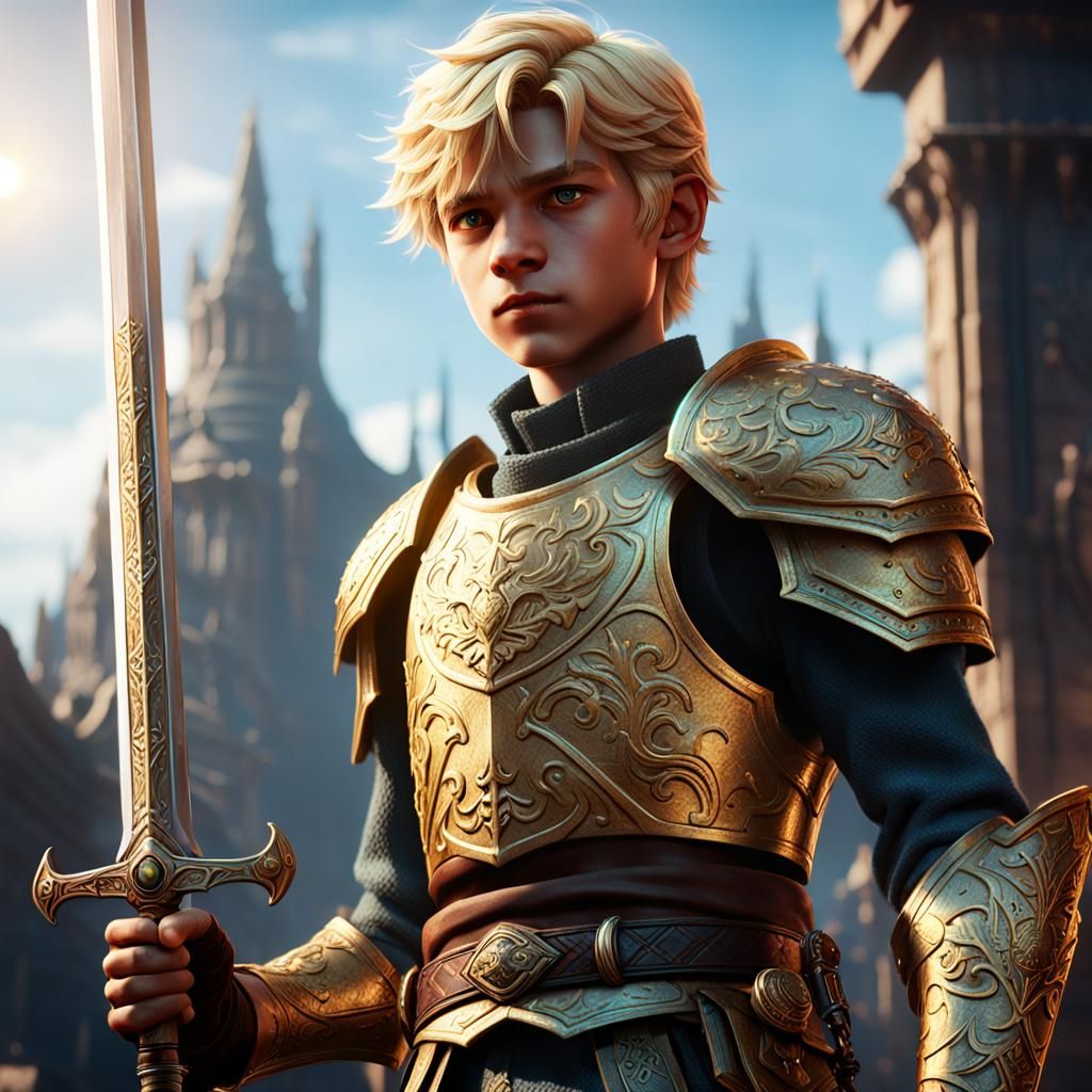 Cyberpunk Prince Stands Tall