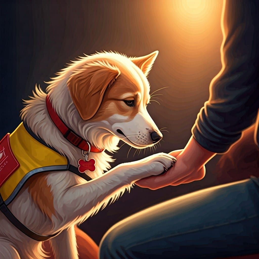 Support system is my dog  by @Diaspora 