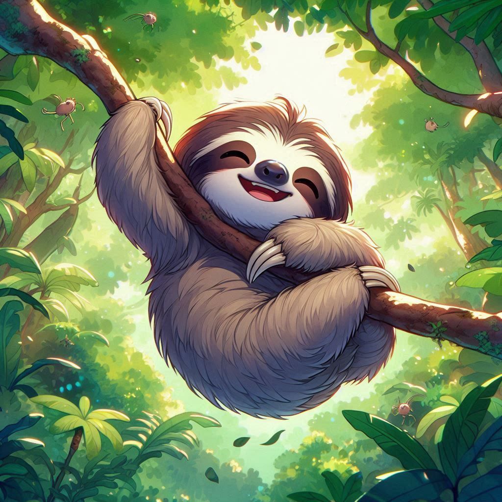 Adorable Tree Sloth