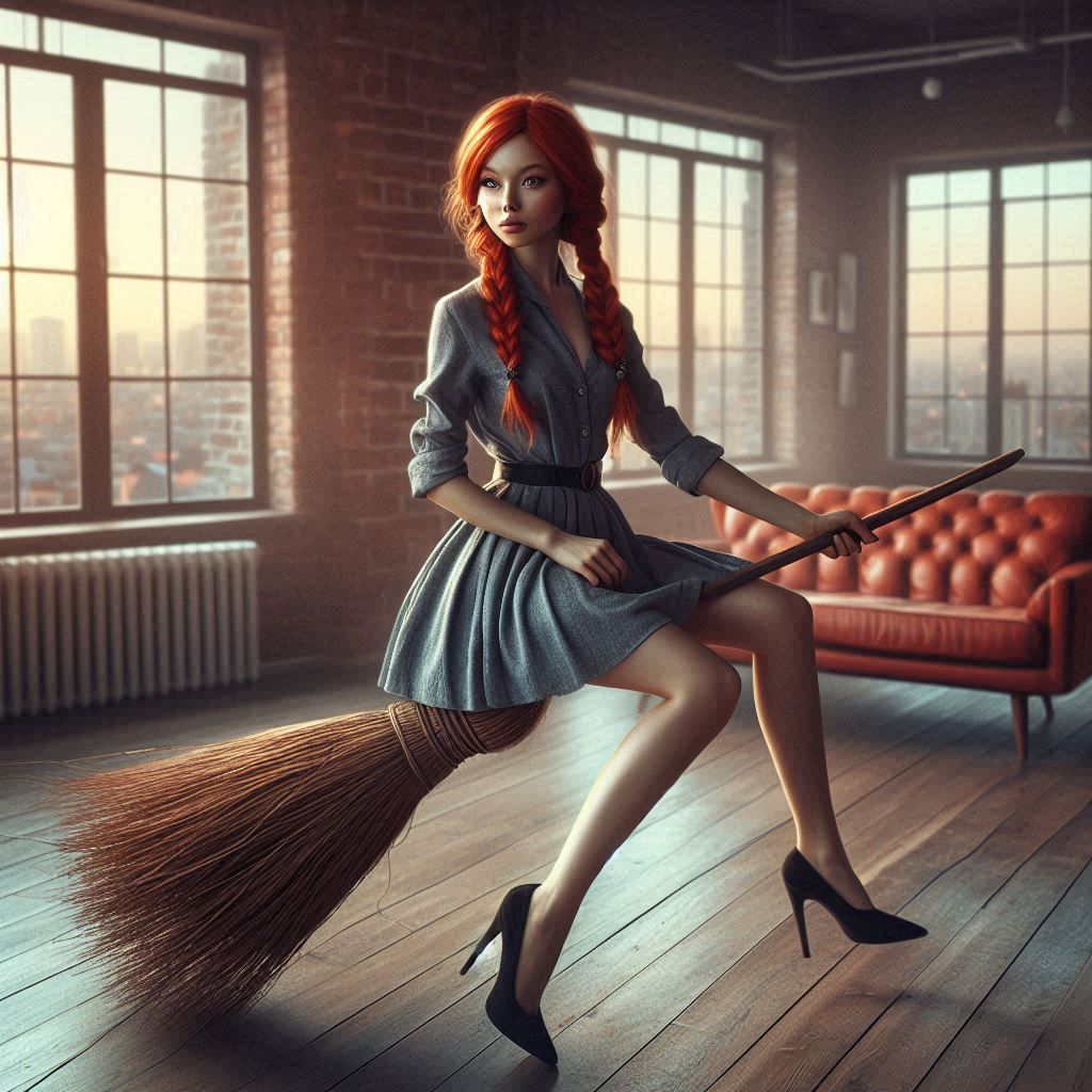 Inhouse broom ride