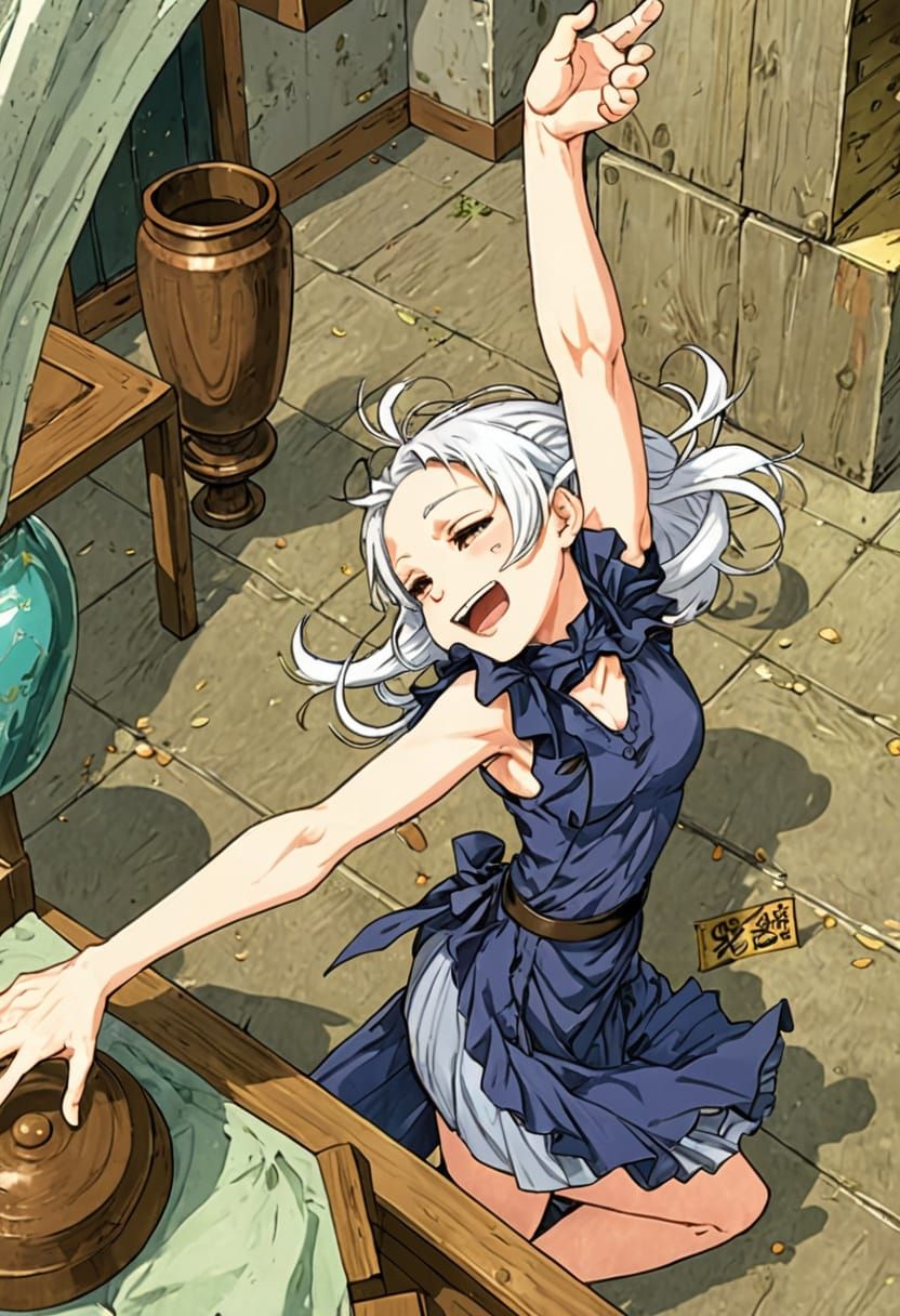 Anime Goddess in Anime Style