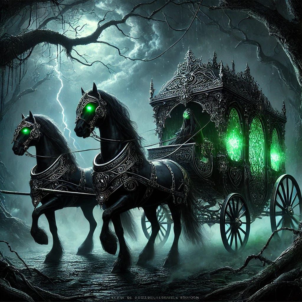 A dark carriage