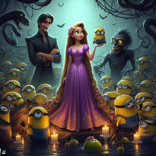 Rapunzel & Her Minions Dark Disney