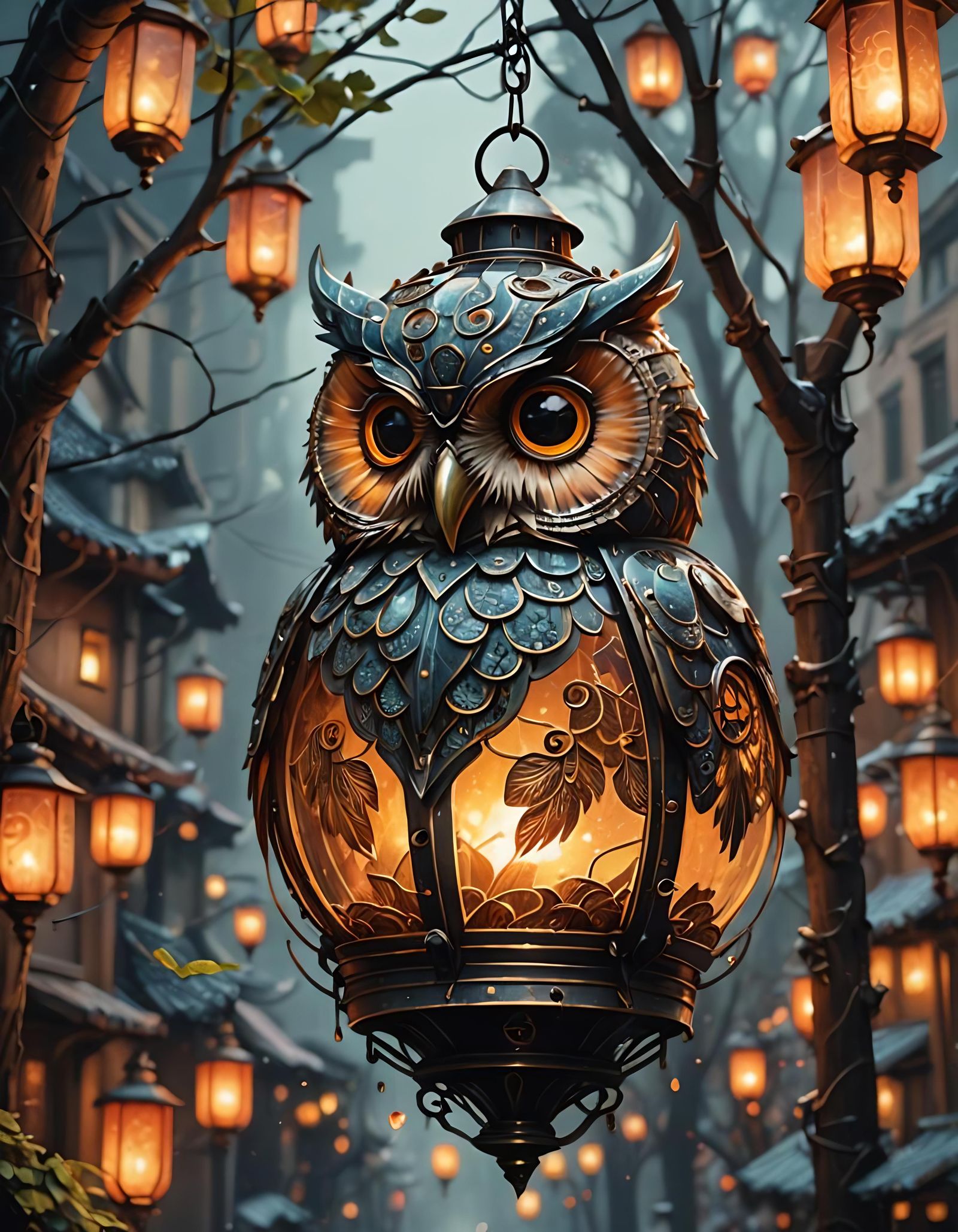 Hogward's lanterns  by @Fire_Dragon_Killer