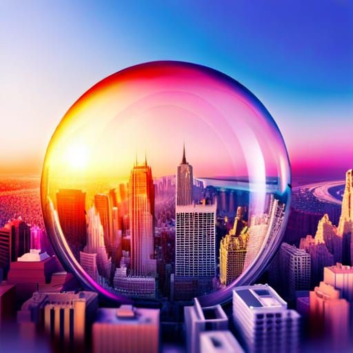 Bubble city in a city