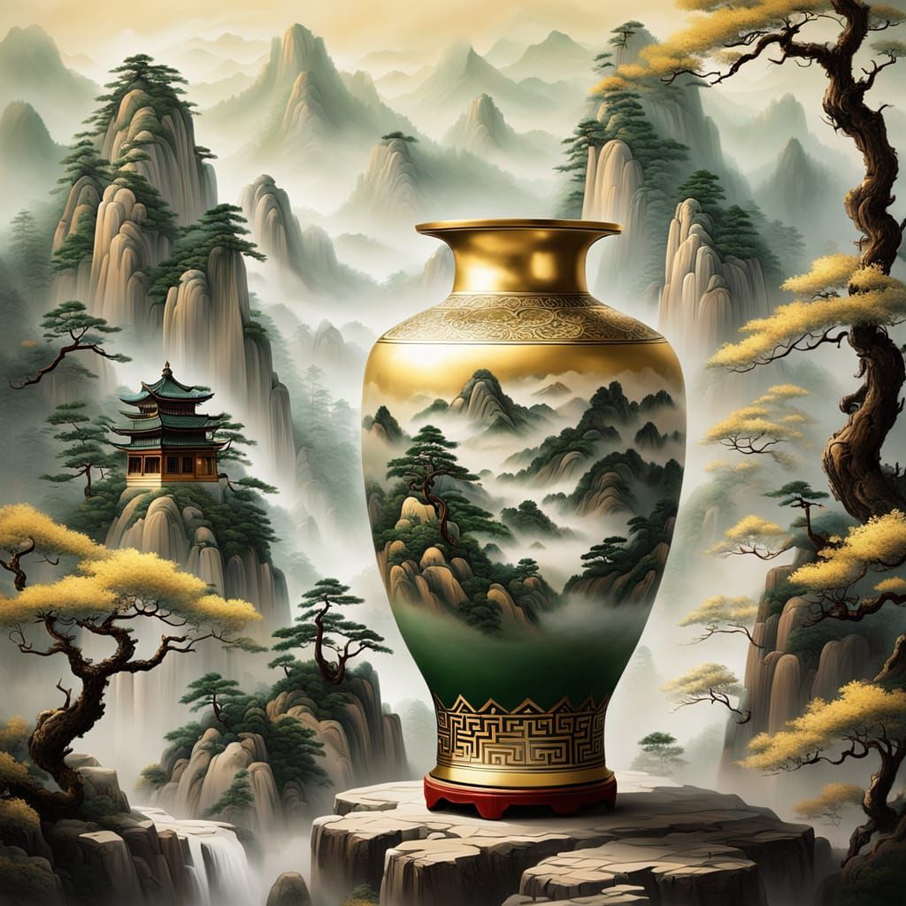 Chinese Vase  by @Verna-Ann Swaine