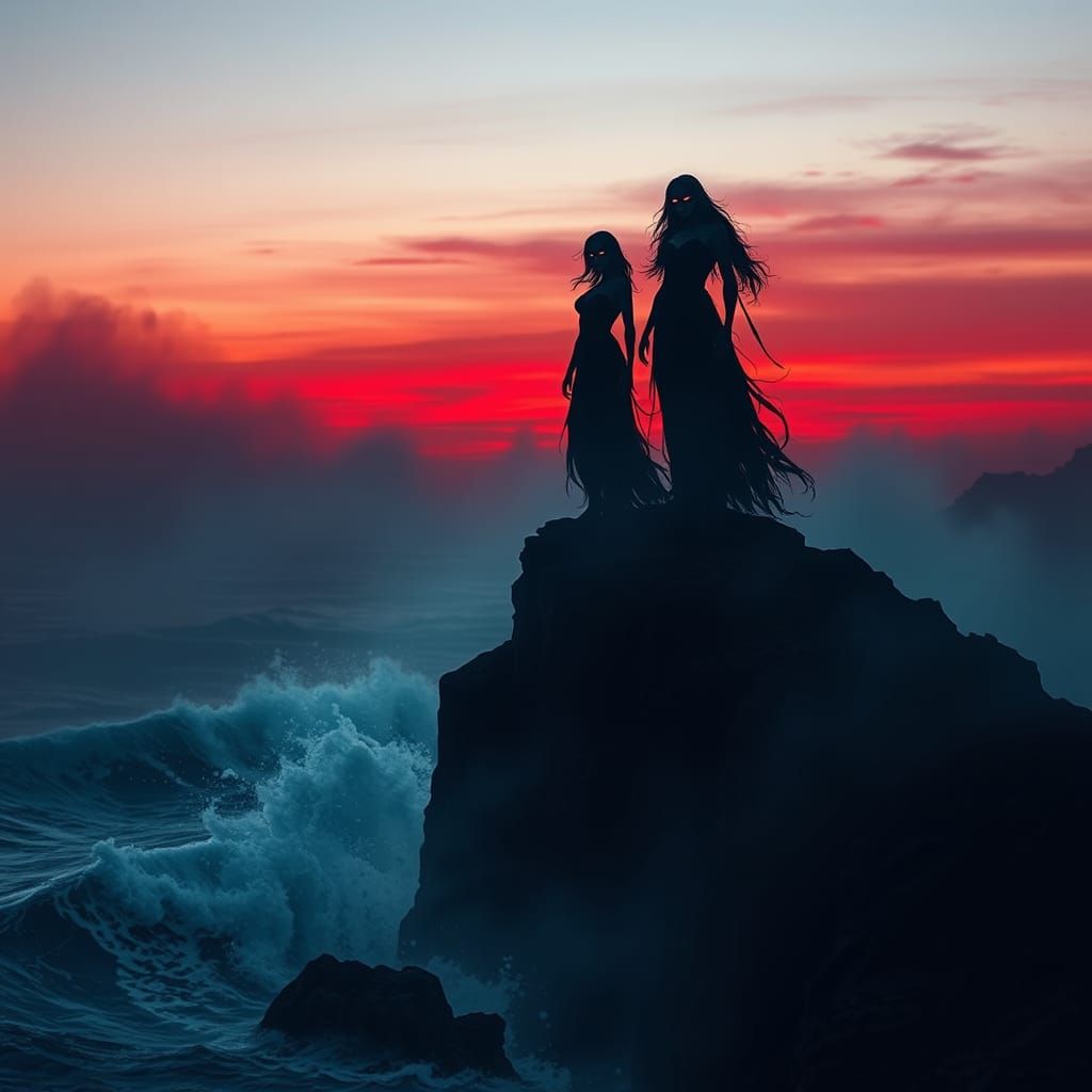 Twilight Coastline Goddesses