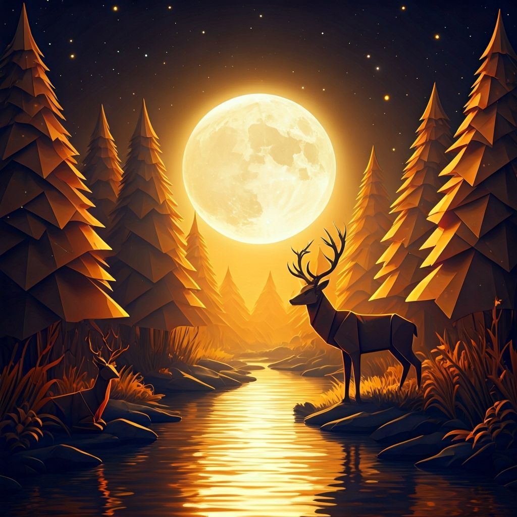 Origami Night - @grafi-art  by @grafi