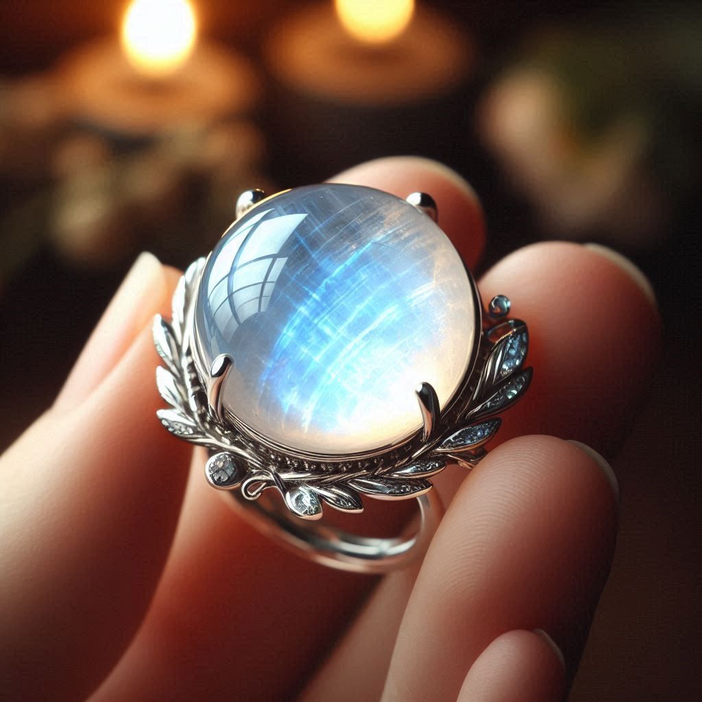 A beautiful moonstone (realistic)